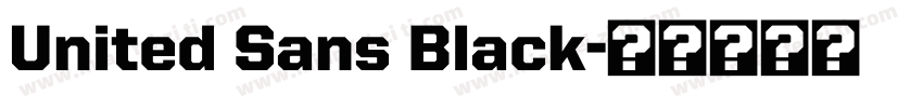 United Sans Black字体转换